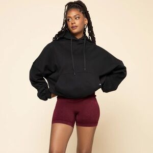 Popflex Active pullover cloud hoodie in black s/m